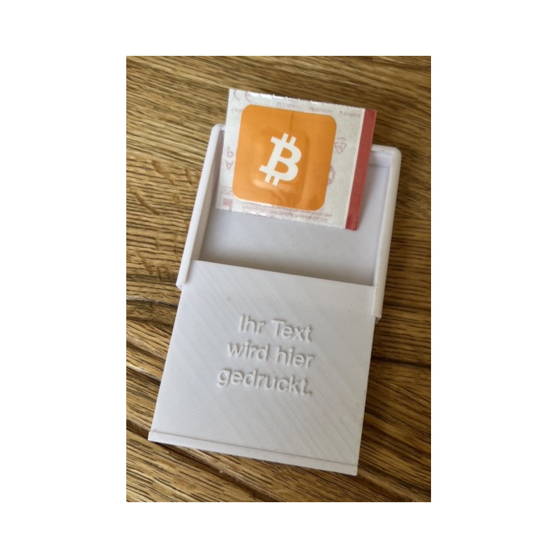 Personalisierte Geschenkbox mit 5 Stück Bitcoin Pflaster