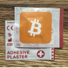 3 Bitcoin plaster - Original BTC orange